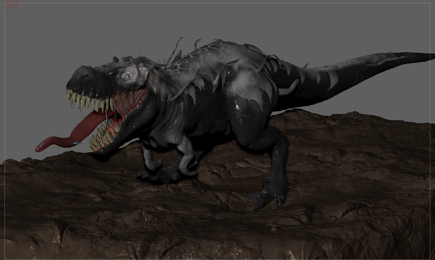 Venom Rex Marvel Print Ready Concept Dinosaur 3D model_18