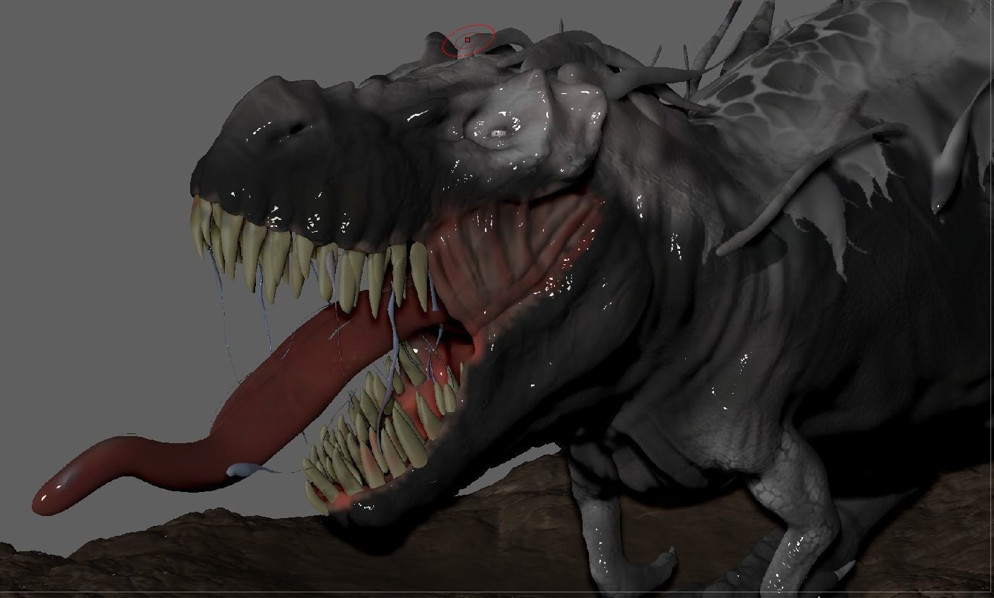 Venom Rex Marvel Print Ready Concept Dinosaur 3D model_19