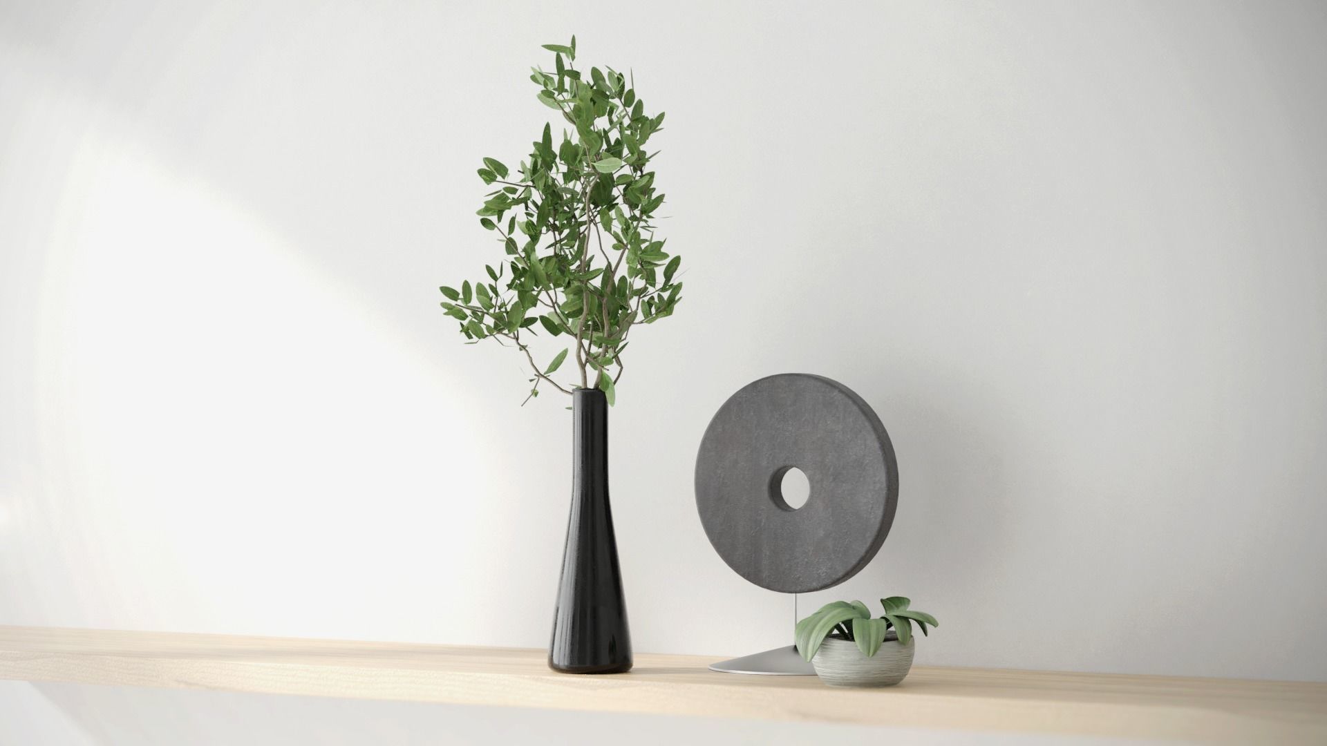 Modern decorative set 001 Free 3D model_1