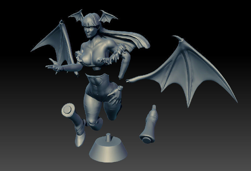 Morrigan Aensland 3D printable figure 3D print model_3