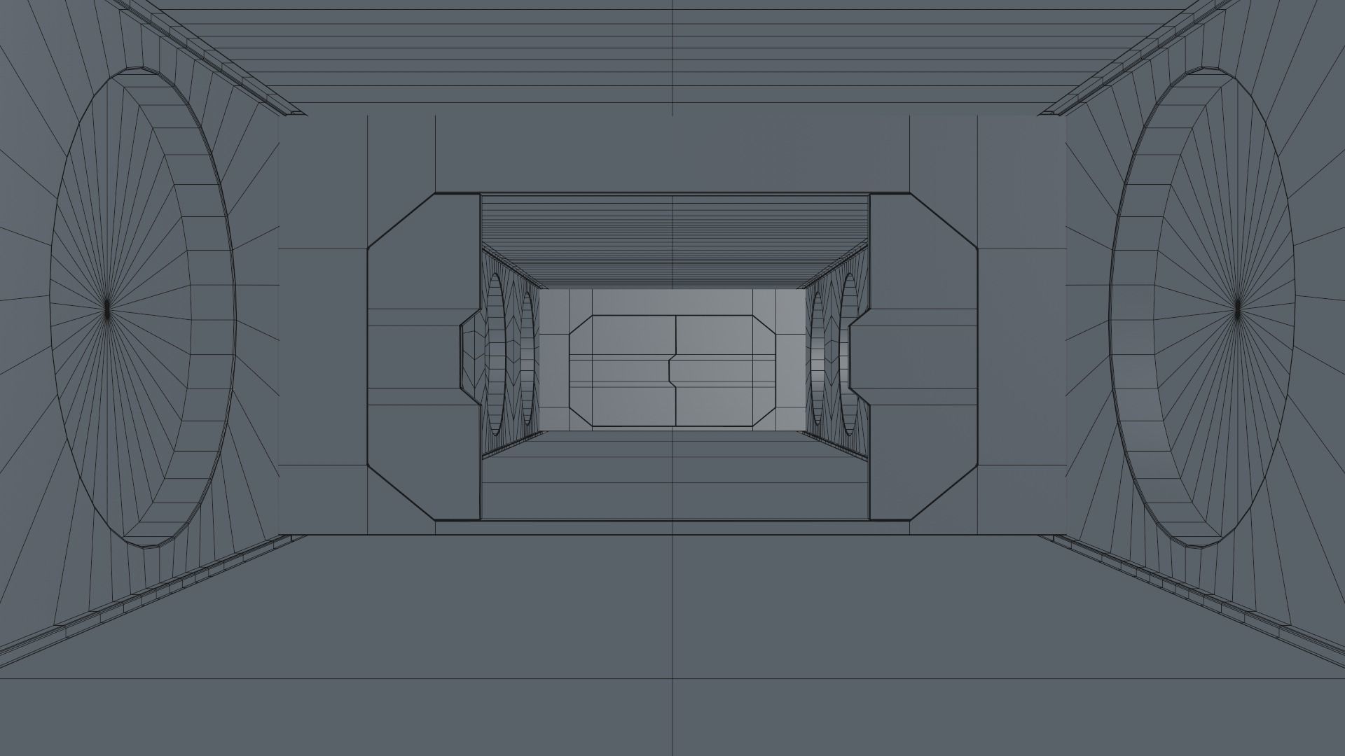 Sci Fi Corridor Low-poly 3D model_22