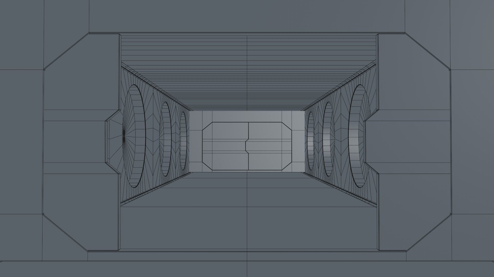 Sci Fi Corridor Low-poly 3D model_20