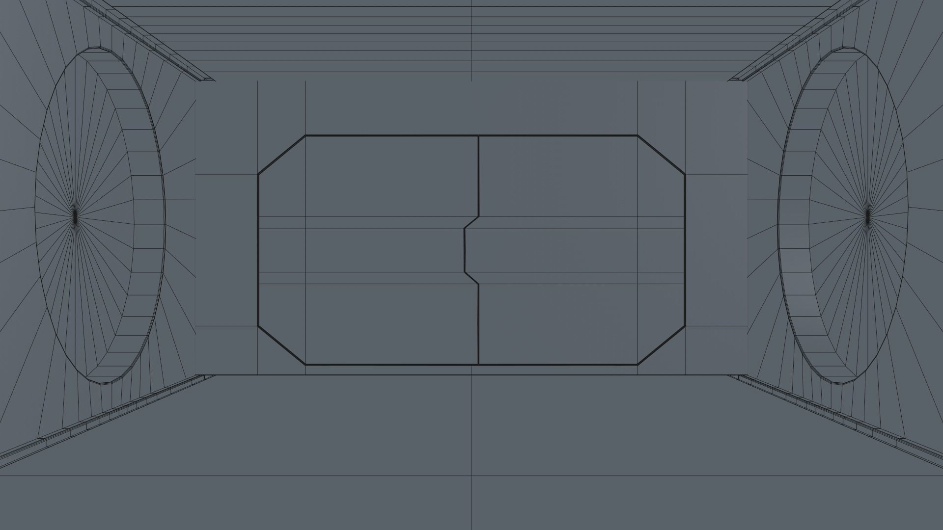 Sci Fi Corridor Low-poly 3D model_16