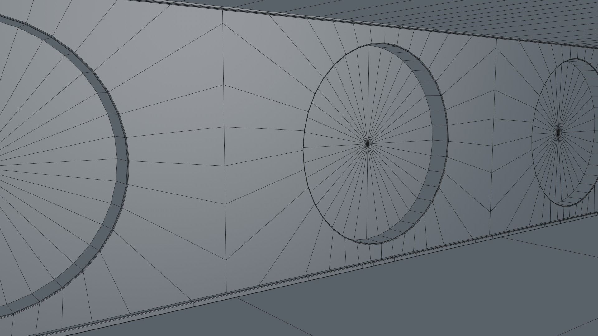 Sci Fi Corridor Low-poly 3D model_12