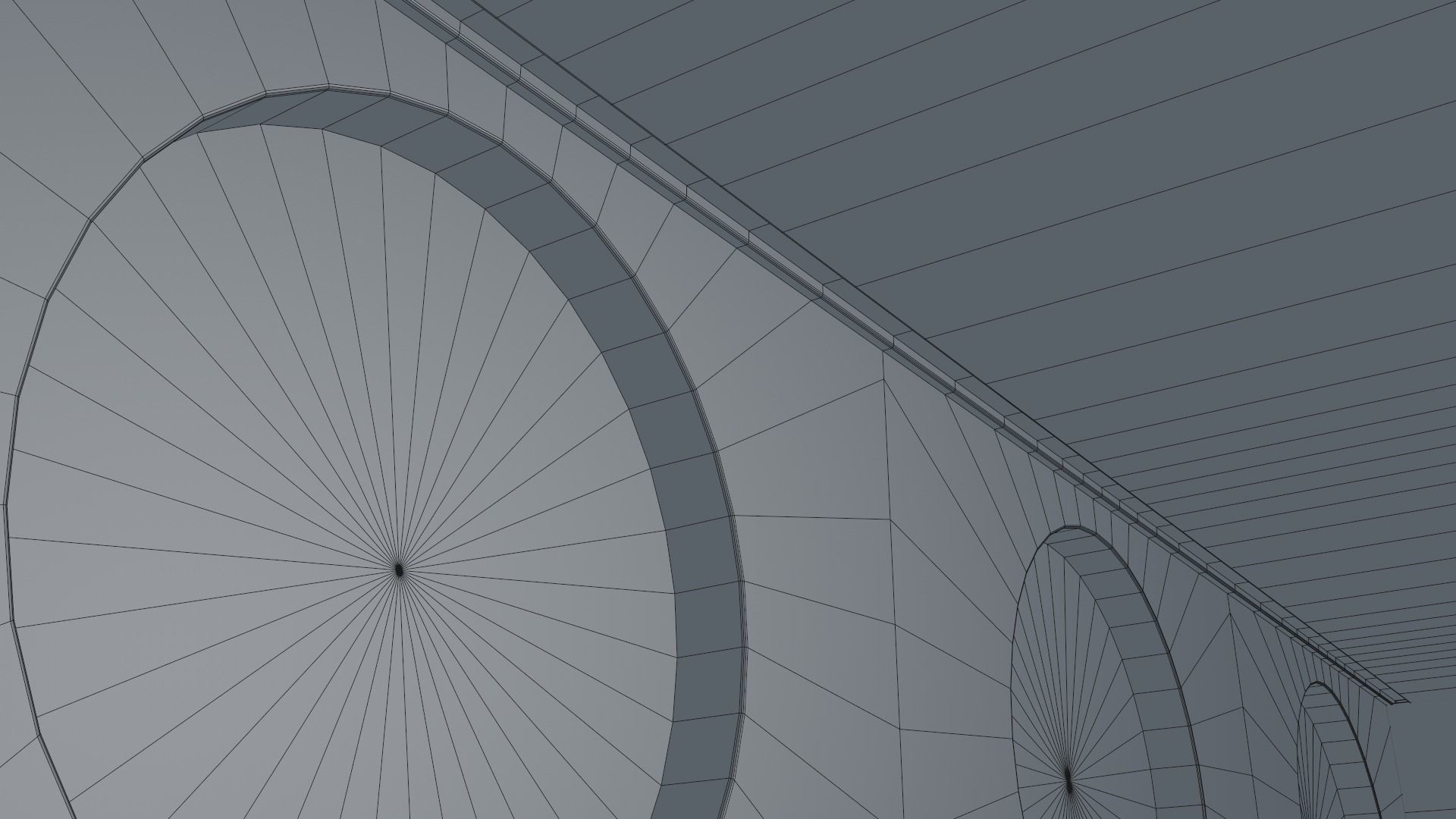 Sci Fi Corridor Low-poly 3D model_13