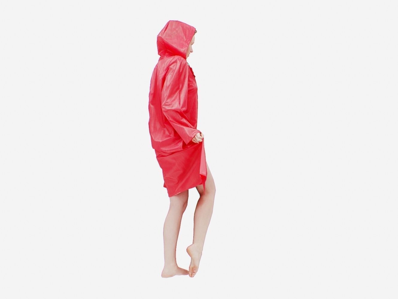 Raincoat 008 Low-poly 3D model_4