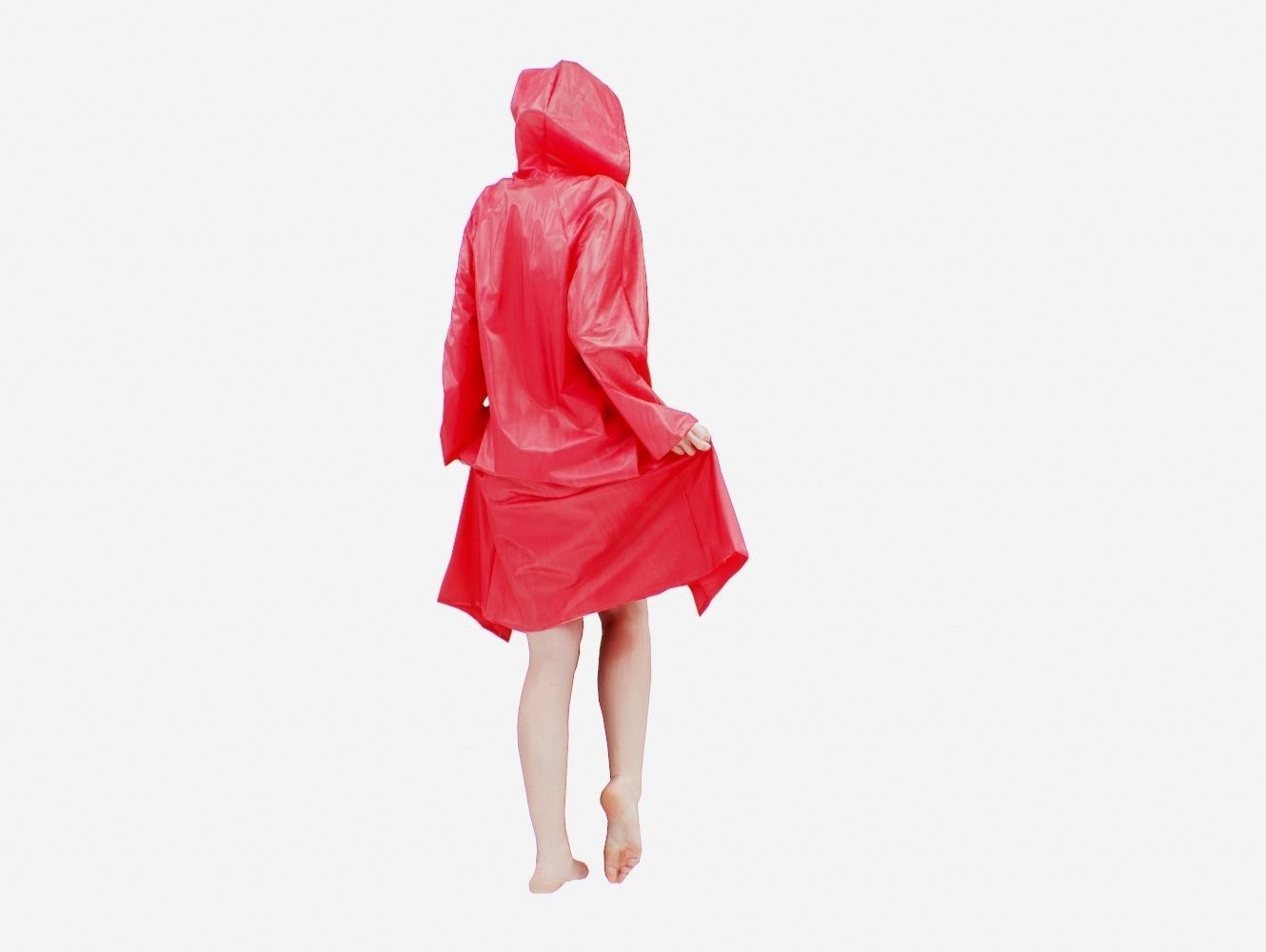 Raincoat 008 Low-poly 3D model_5