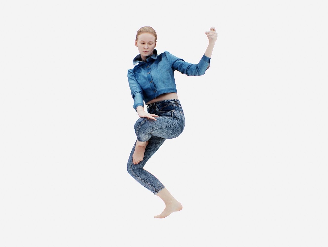 Pole 002 Low-poly 3D model_11