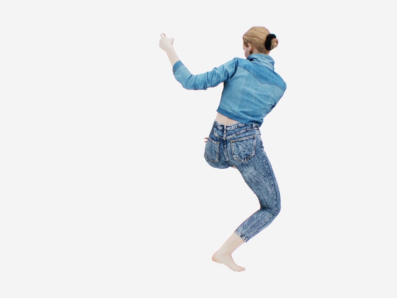 Pole 002 Low-poly 3D model_6