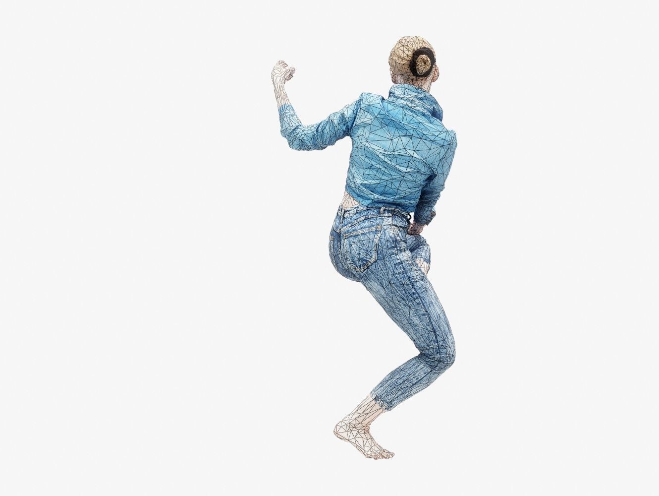 Pole 002 Low-poly 3D model_15