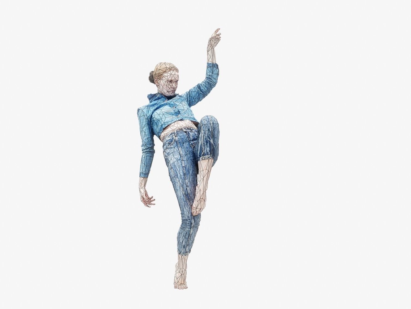 Pole 001 Low-poly 3D model_14