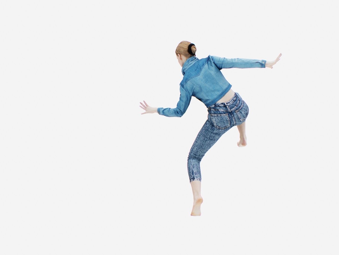 Jeans Pants 016 Low-poly 3D model_7