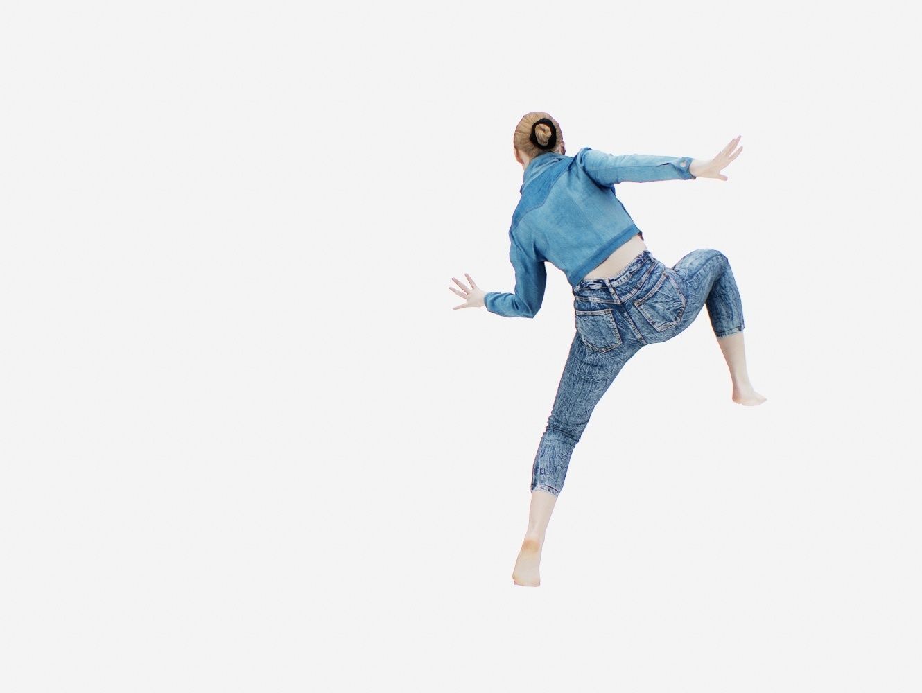 Jeans Pants 016 Low-poly 3D model_6