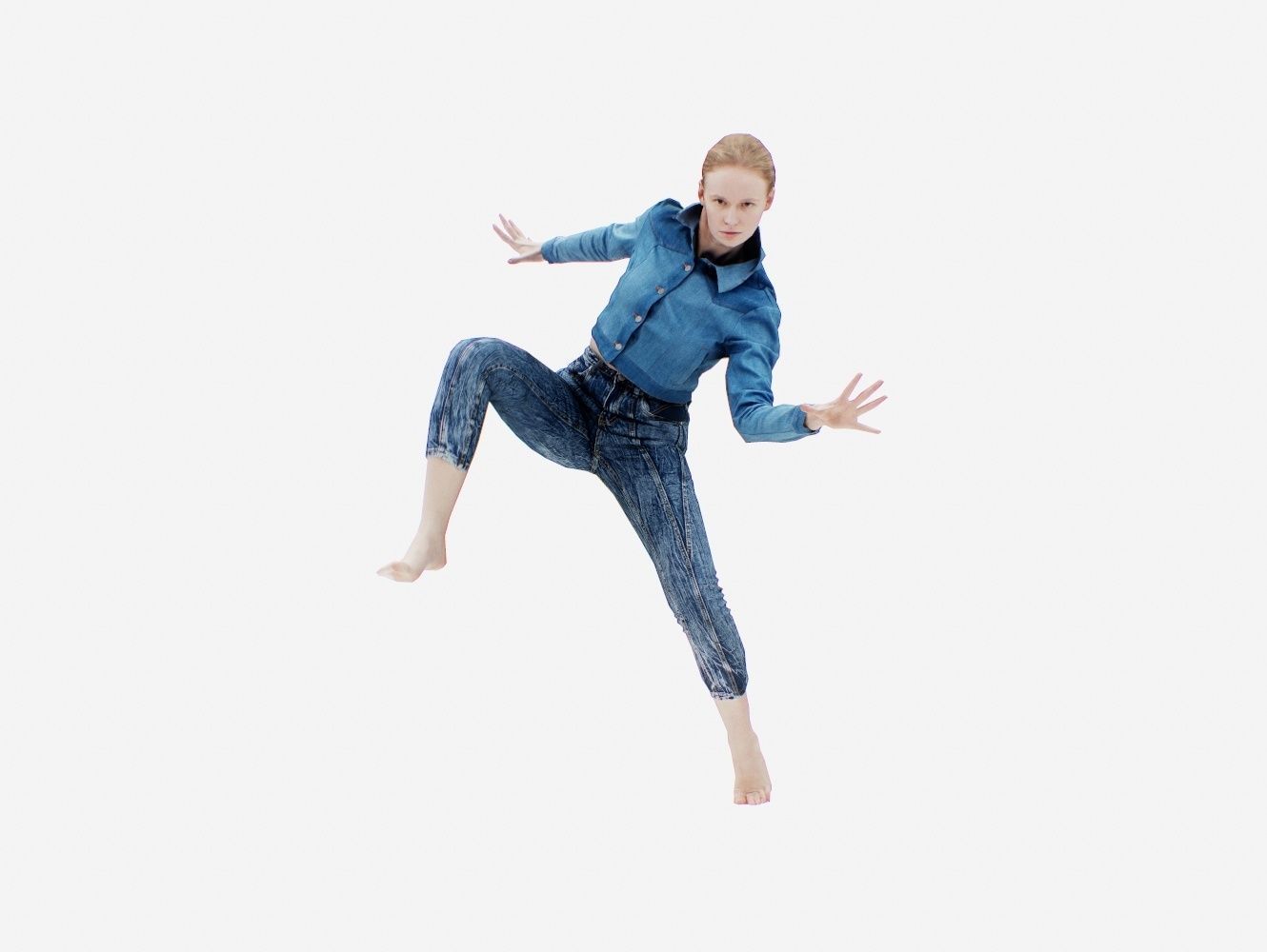 Jeans Pants 016 Low-poly 3D model_12