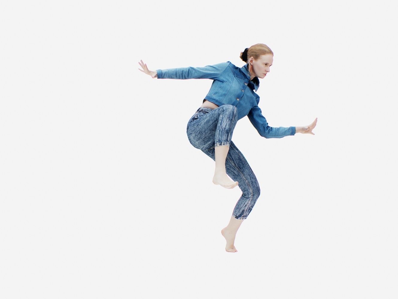 Jeans Pants 016 Low-poly 3D model_2