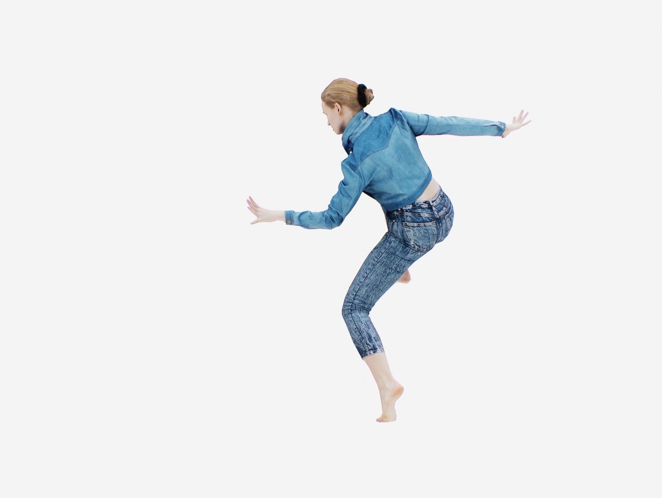 Jeans Pants 016 Low-poly 3D model_8