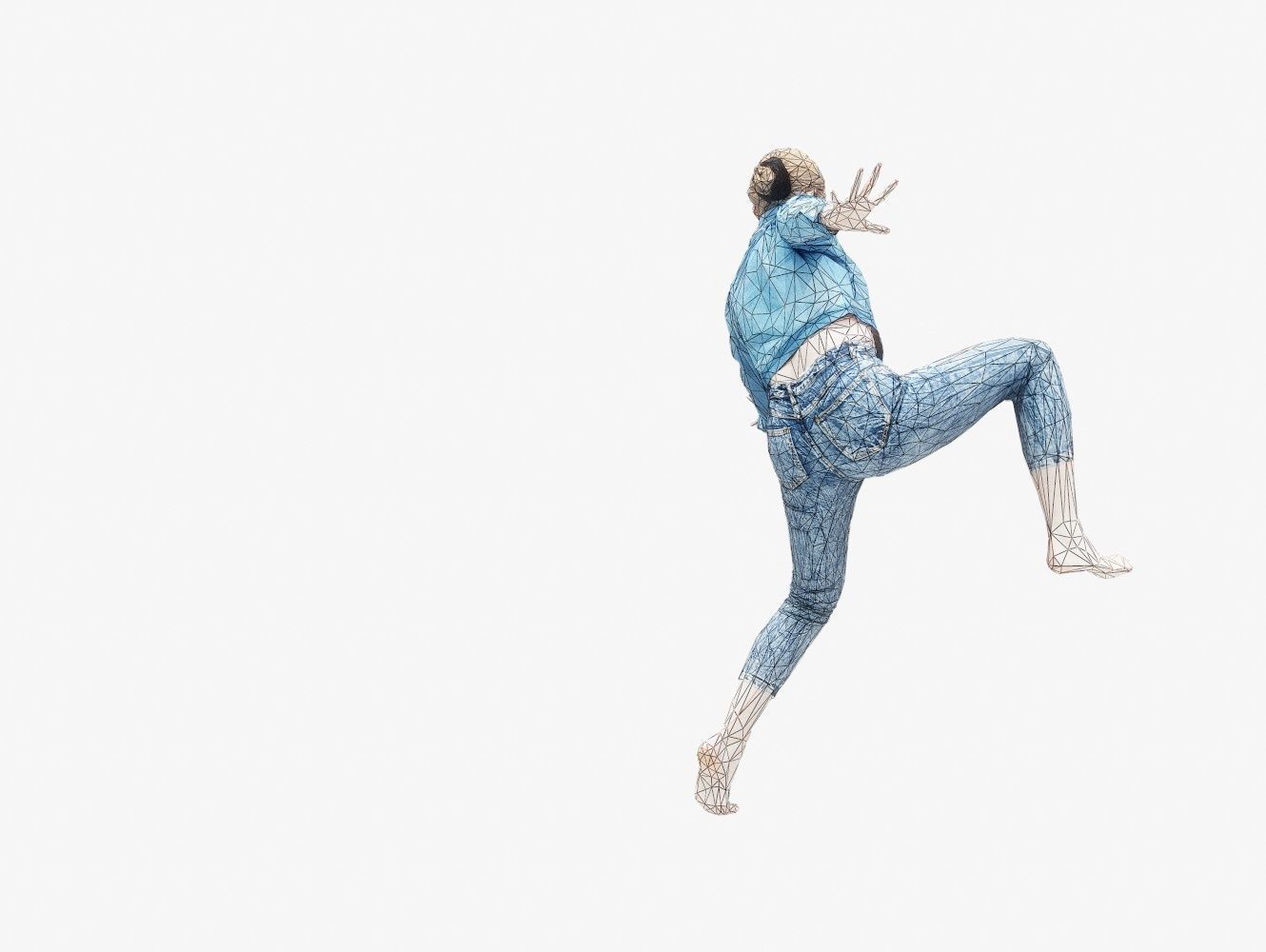 Jeans Pants 016 Low-poly 3D model_15