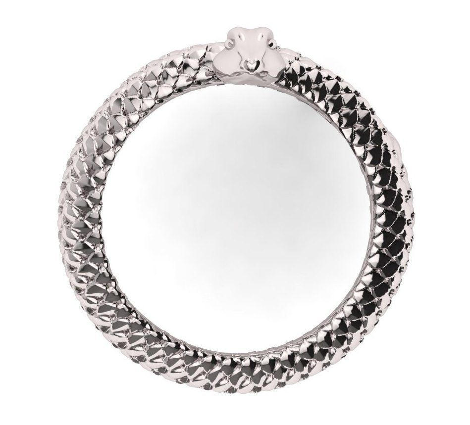 Snake Scales Ring  3D print model_2