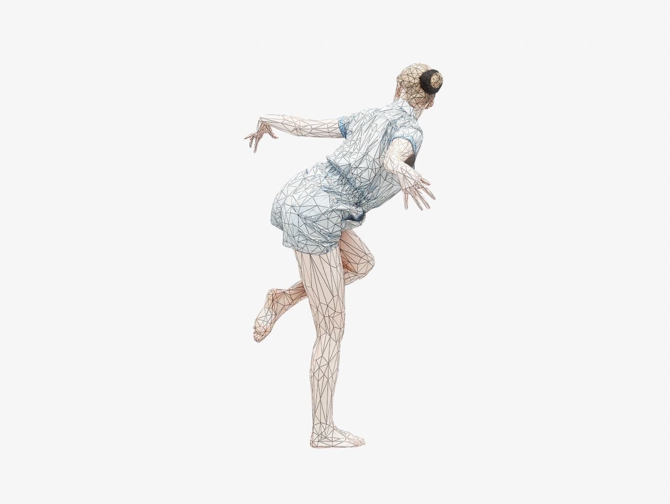 Jeans MiniSalopet 009 Low-poly 3D model_15