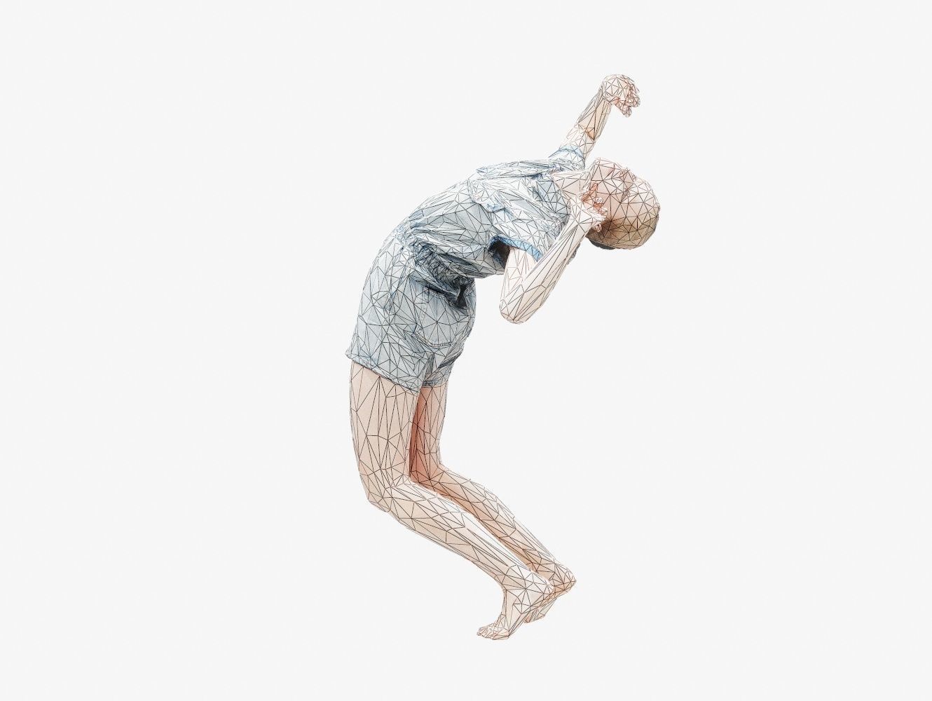 Jeans MiniSalopet 003 Low-poly 3D model_16