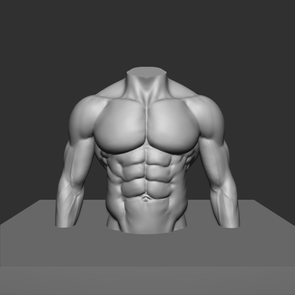 fitness bodybuilder  3D print model_6