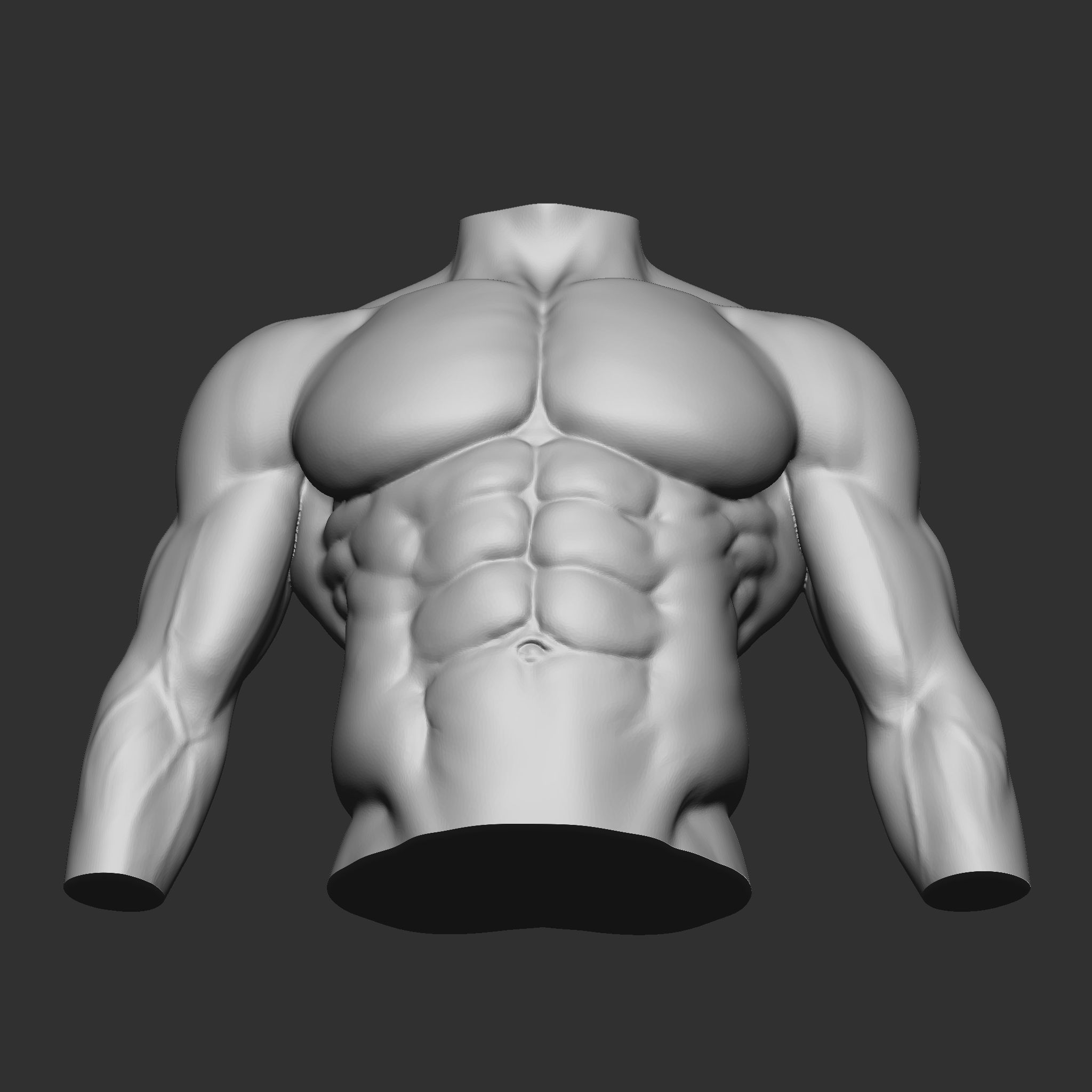 fitness bodybuilder  3D print model_4