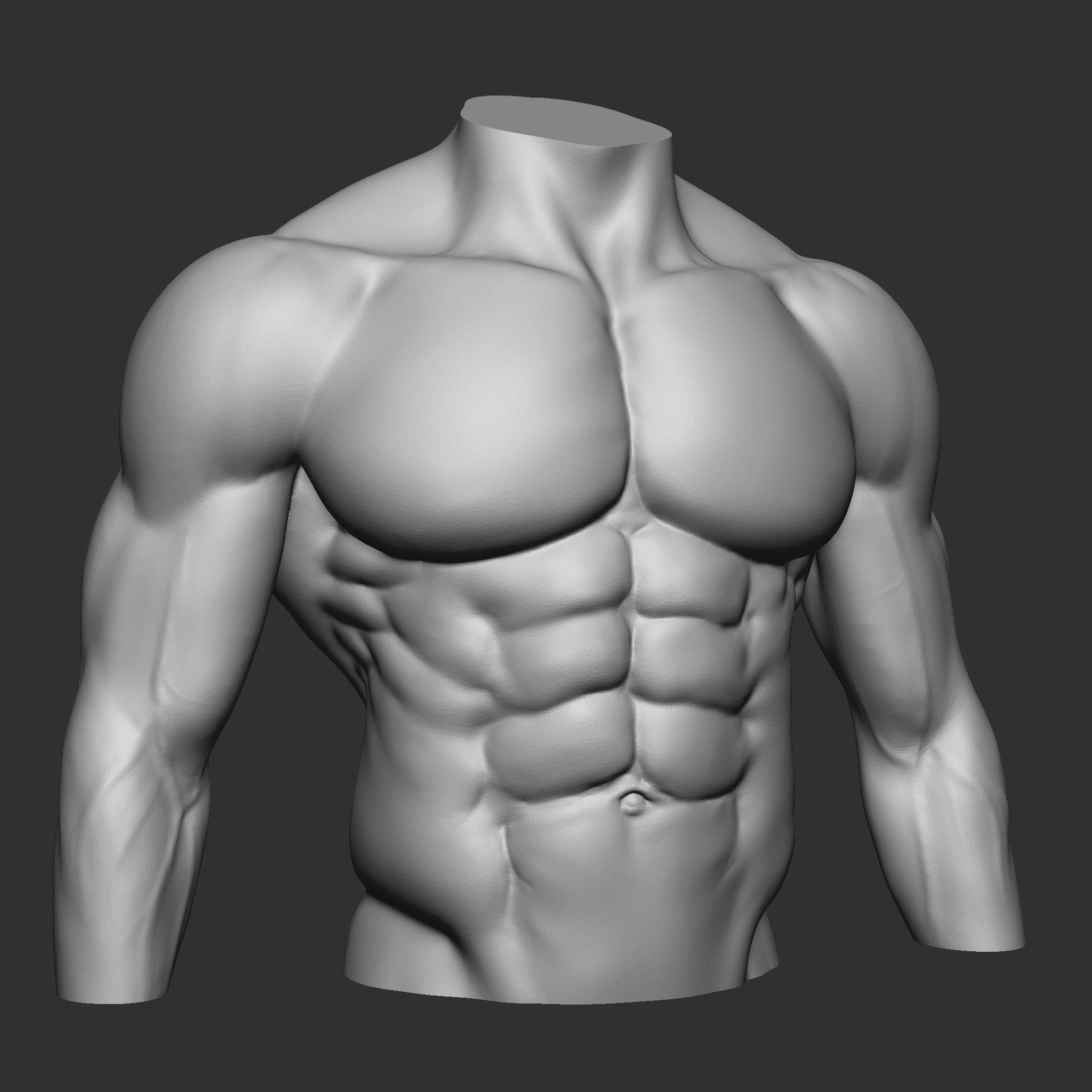 fitness bodybuilder  3D print model_3