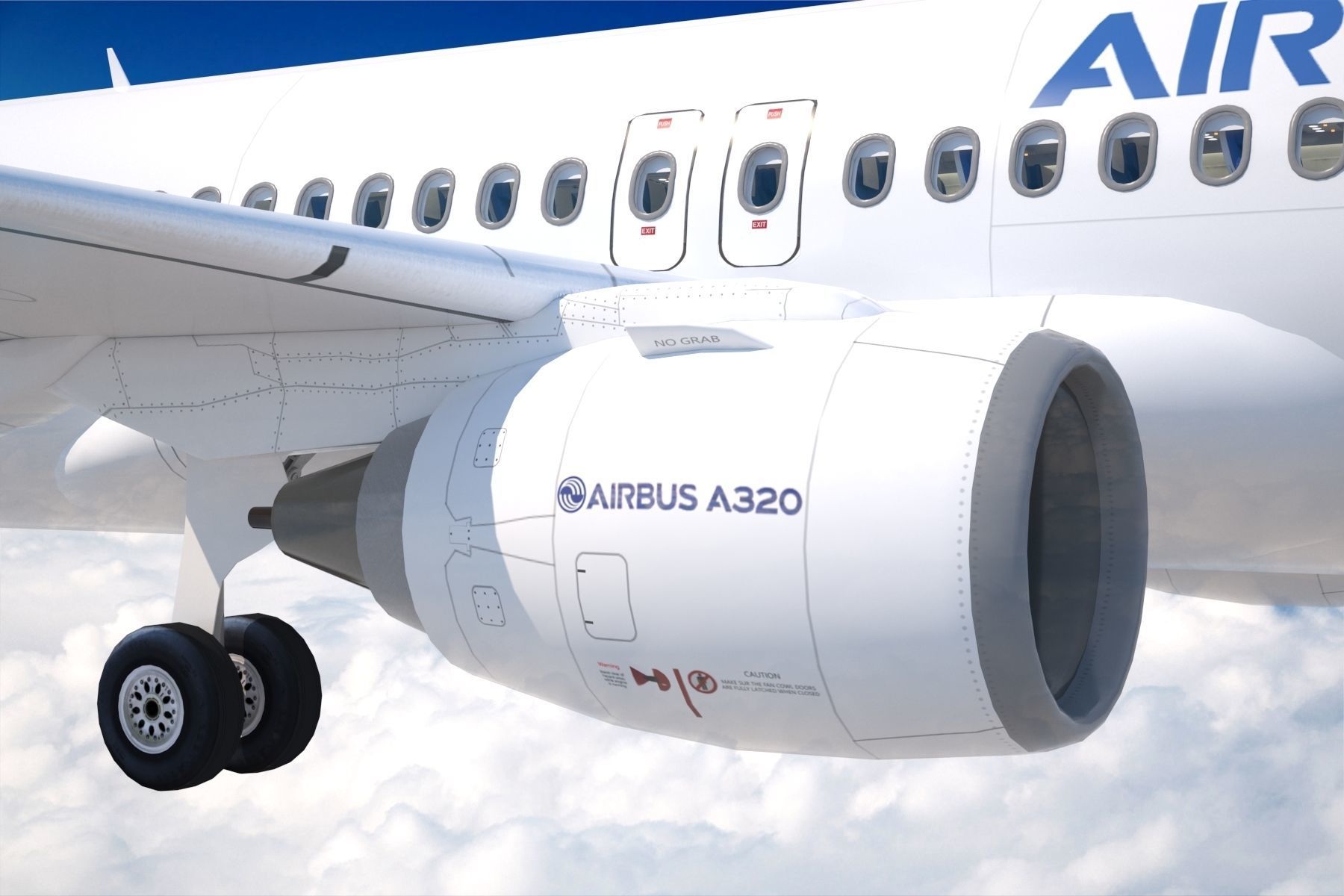 Airbus A 320neo 3D model_8