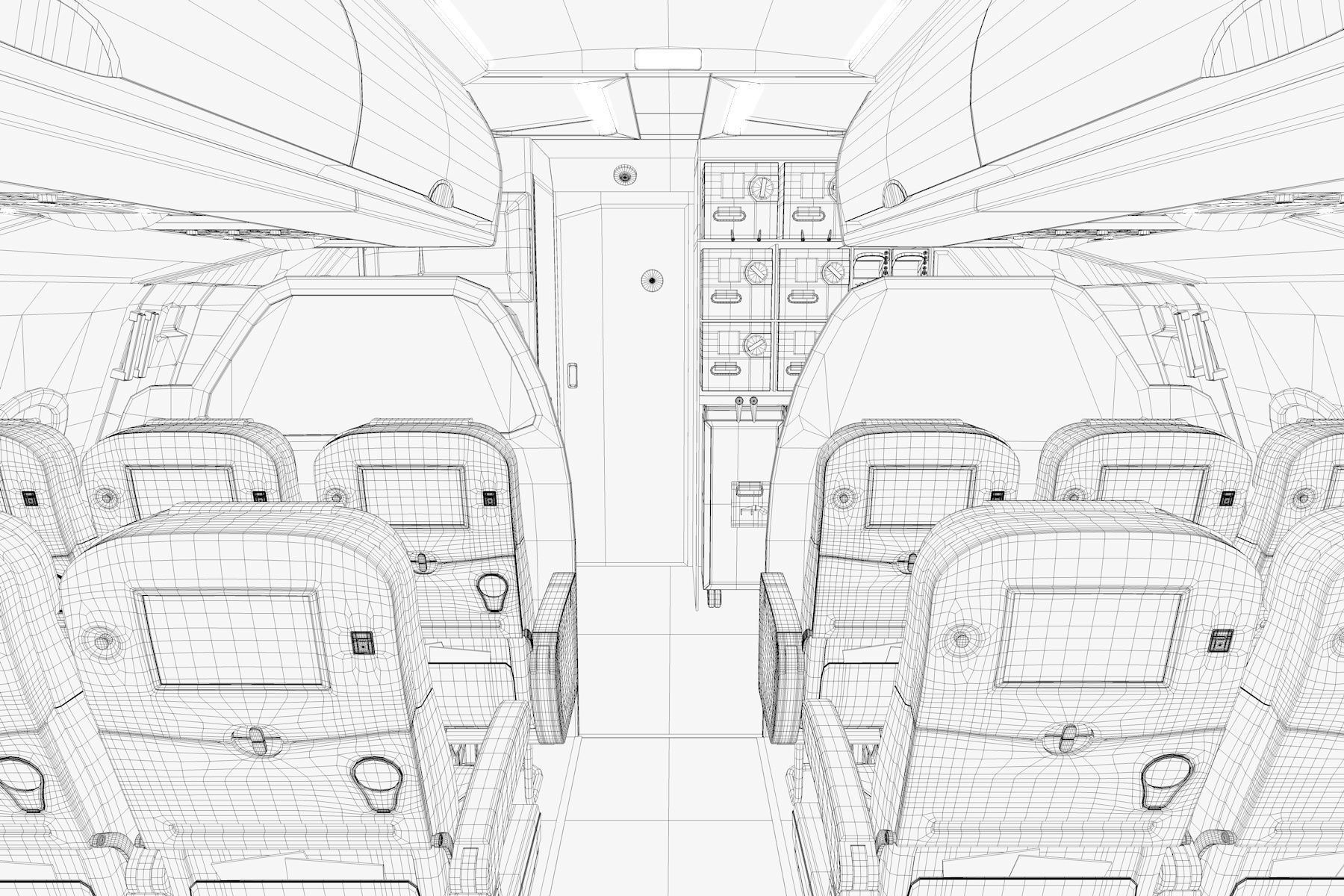 Airbus A 320neo 3D model_41