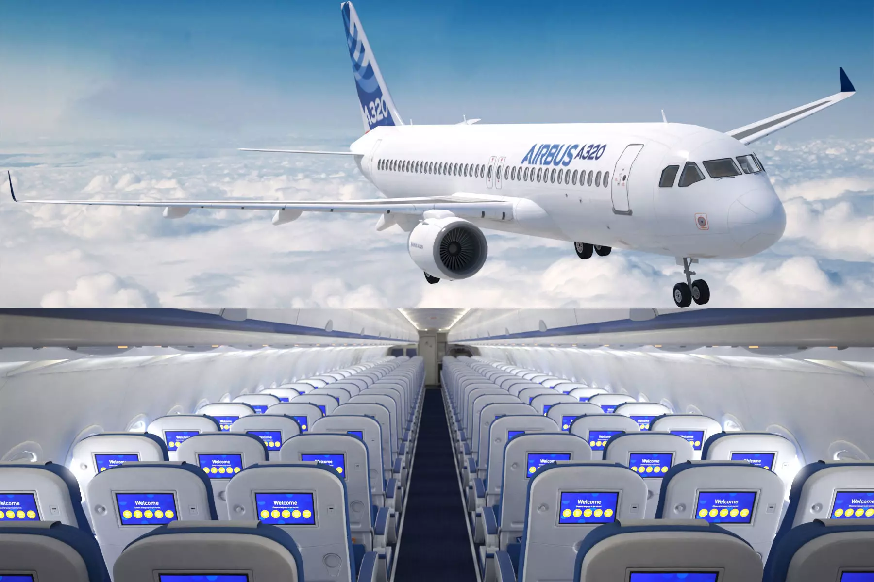 Airbus A 320neo 3D model_0