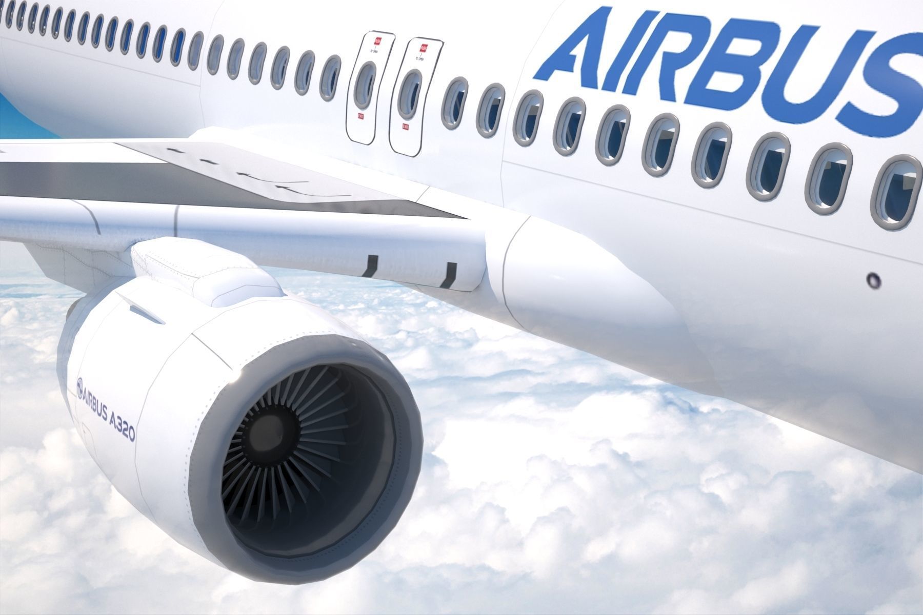 Airbus A 320neo 3D model_9