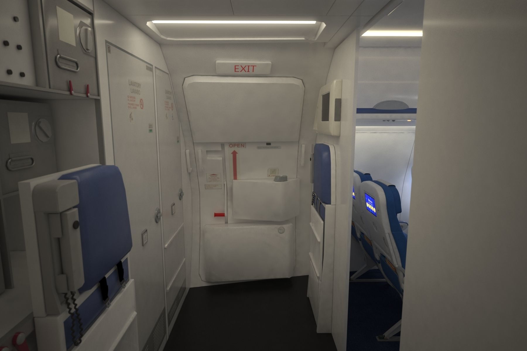 Airbus A 320neo 3D model_21