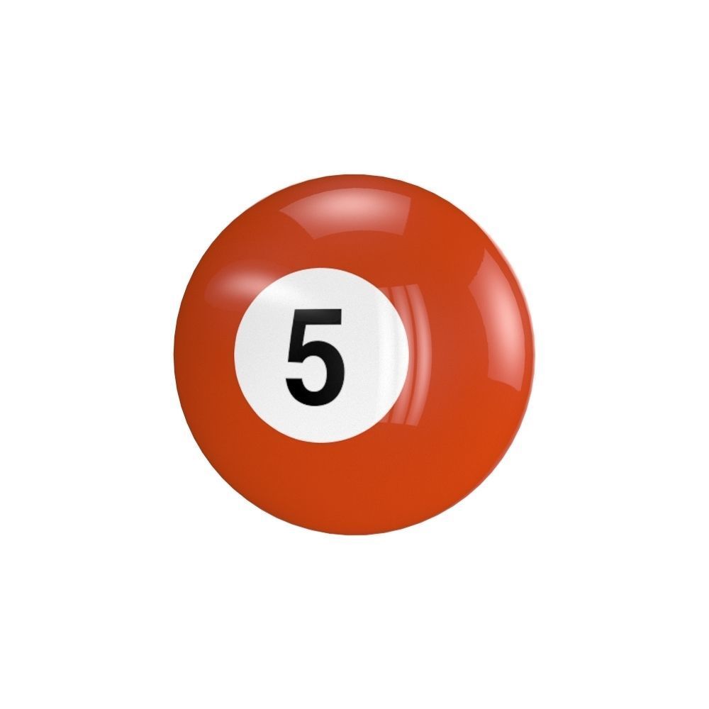 Billiard Balls 3D model_2