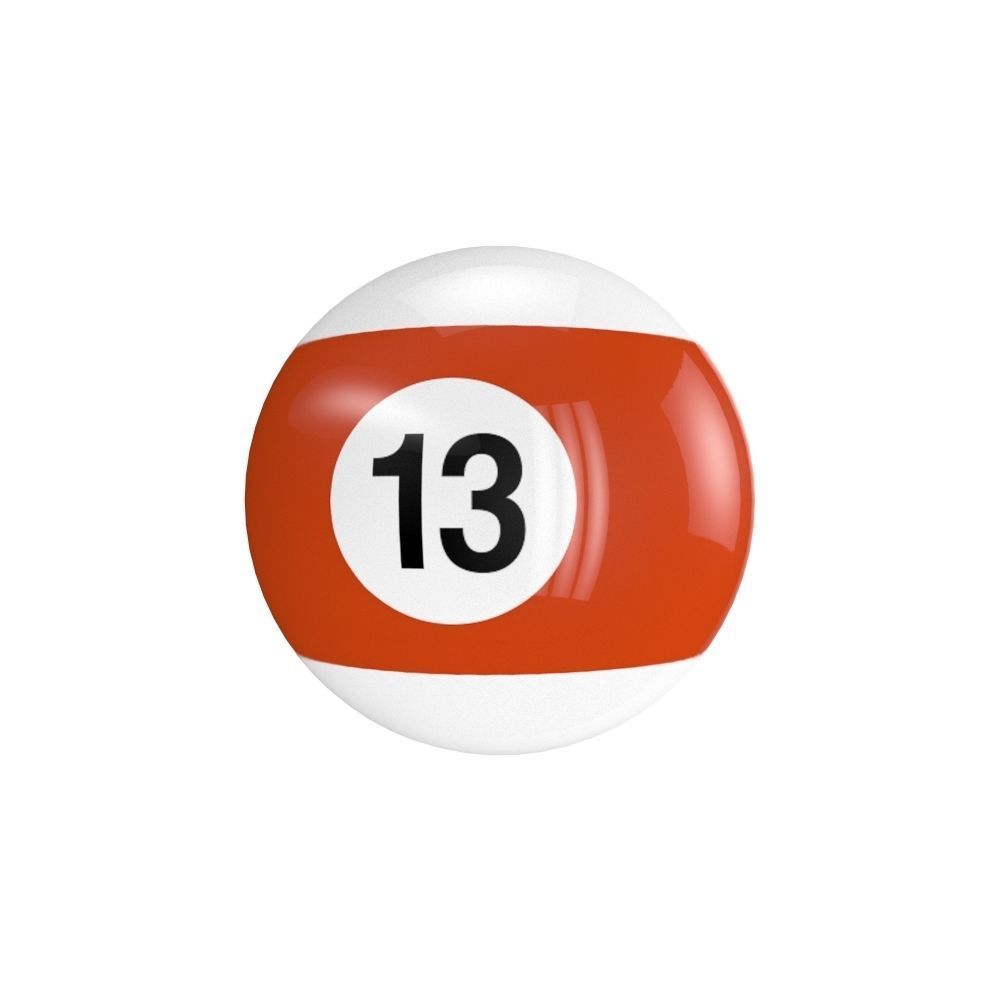 Billiard Balls 3D model_23