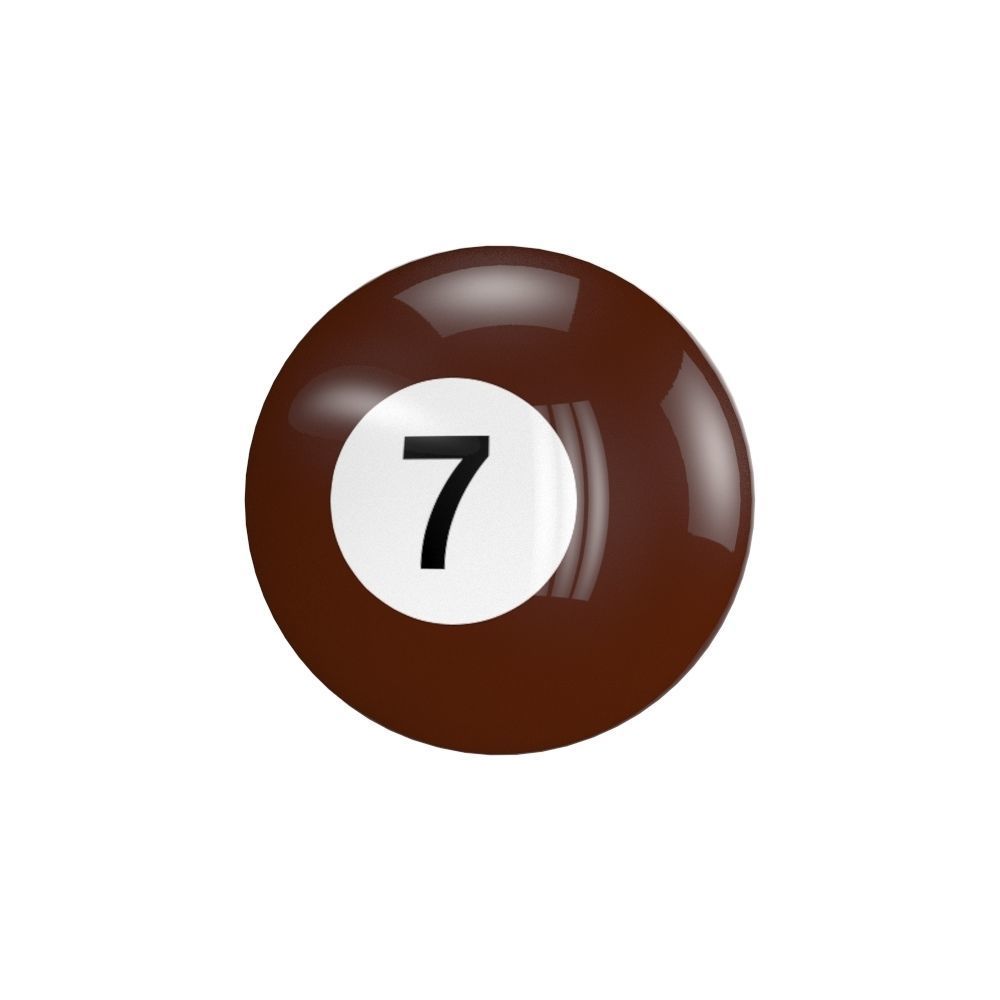 Billiard Balls 3D model_5