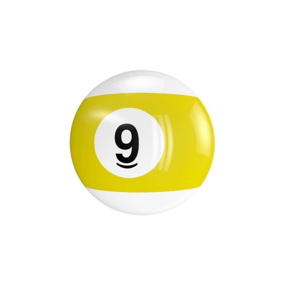 Billiard Balls 3D model_19