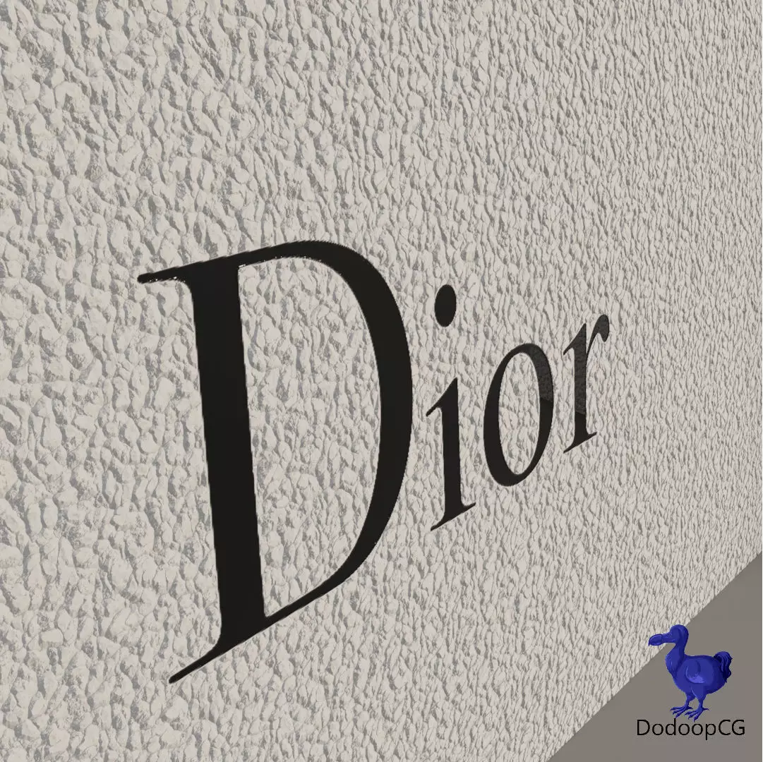 Dior Shopping Bag - Luxury 3D Packaging Model Low-poly 3D model_8