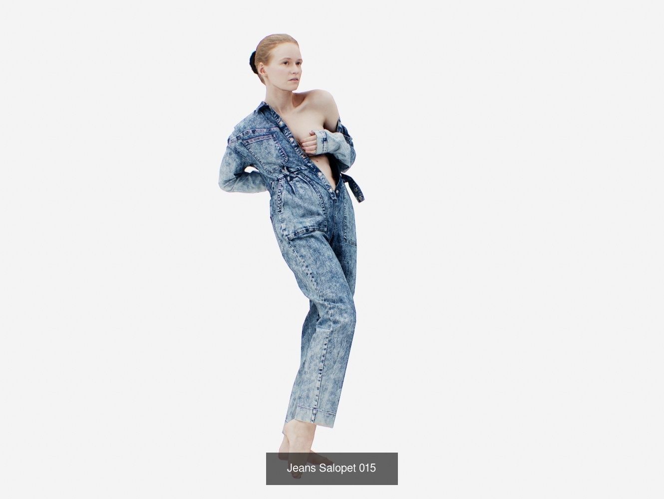 16 Girl in Artistic Pose Bundle 3D Model Collection_26