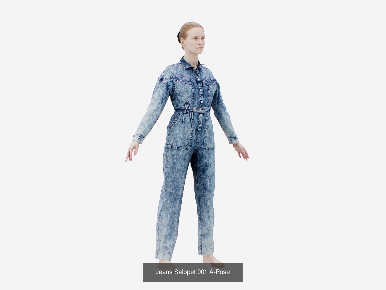 16 Girl in Artistic Pose Bundle 3D Model Collection_30