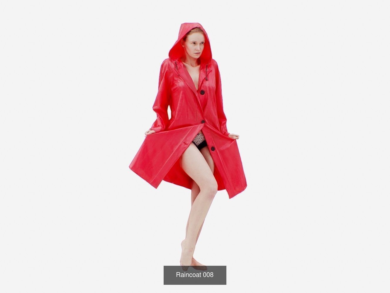 16 Girl in Artistic Pose Bundle 3D Model Collection_17