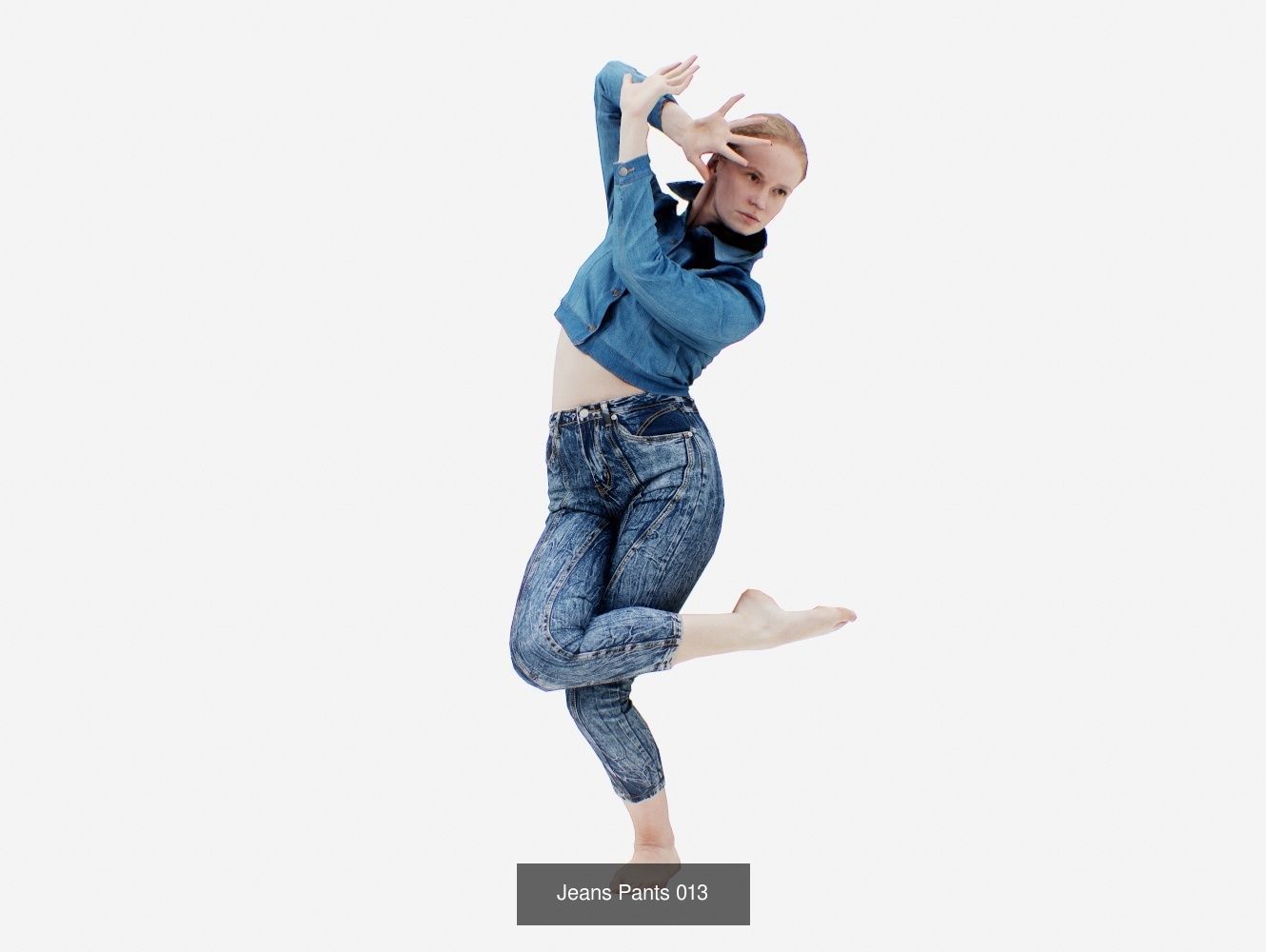 16 Girl in Artistic Pose Bundle 3D Model Collection_24