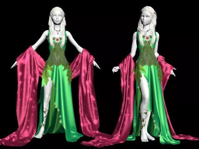 Wood Nymph Outfit 3D model