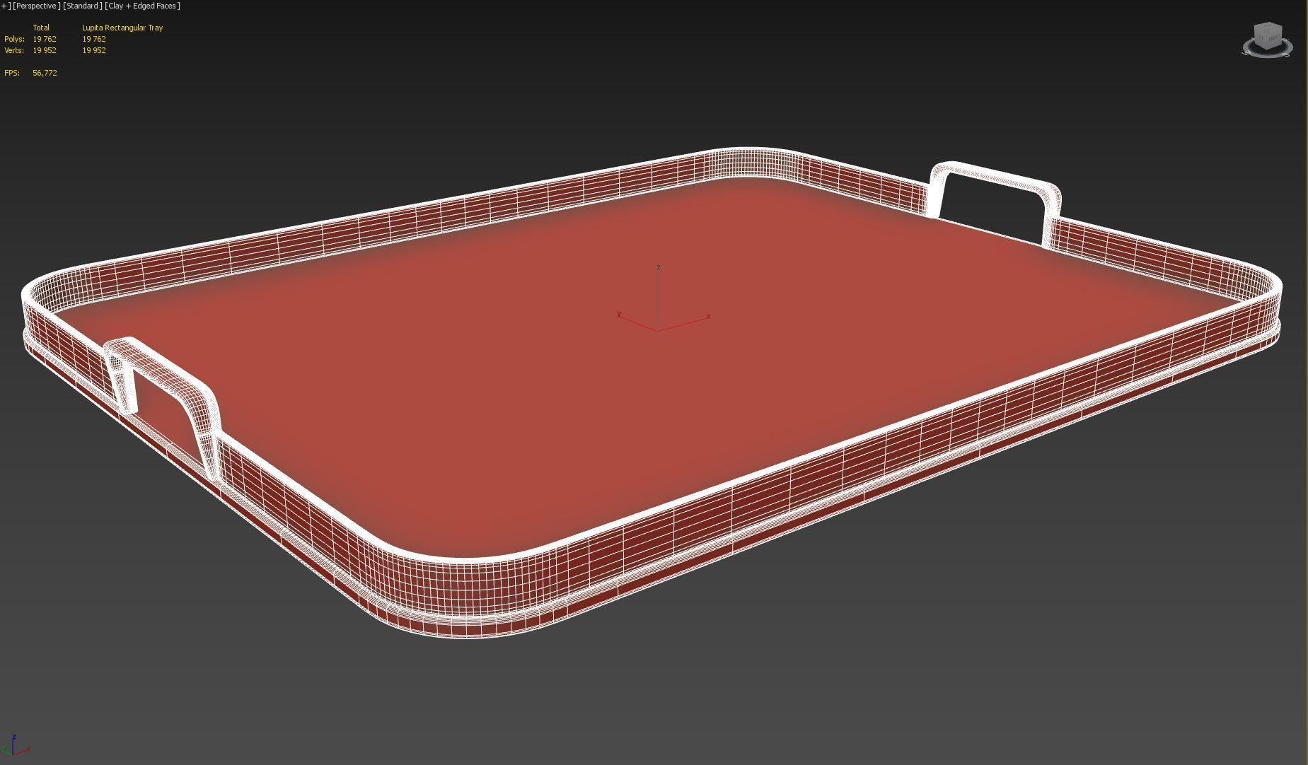 Lupita Rectangular Tray Free 3D model_16