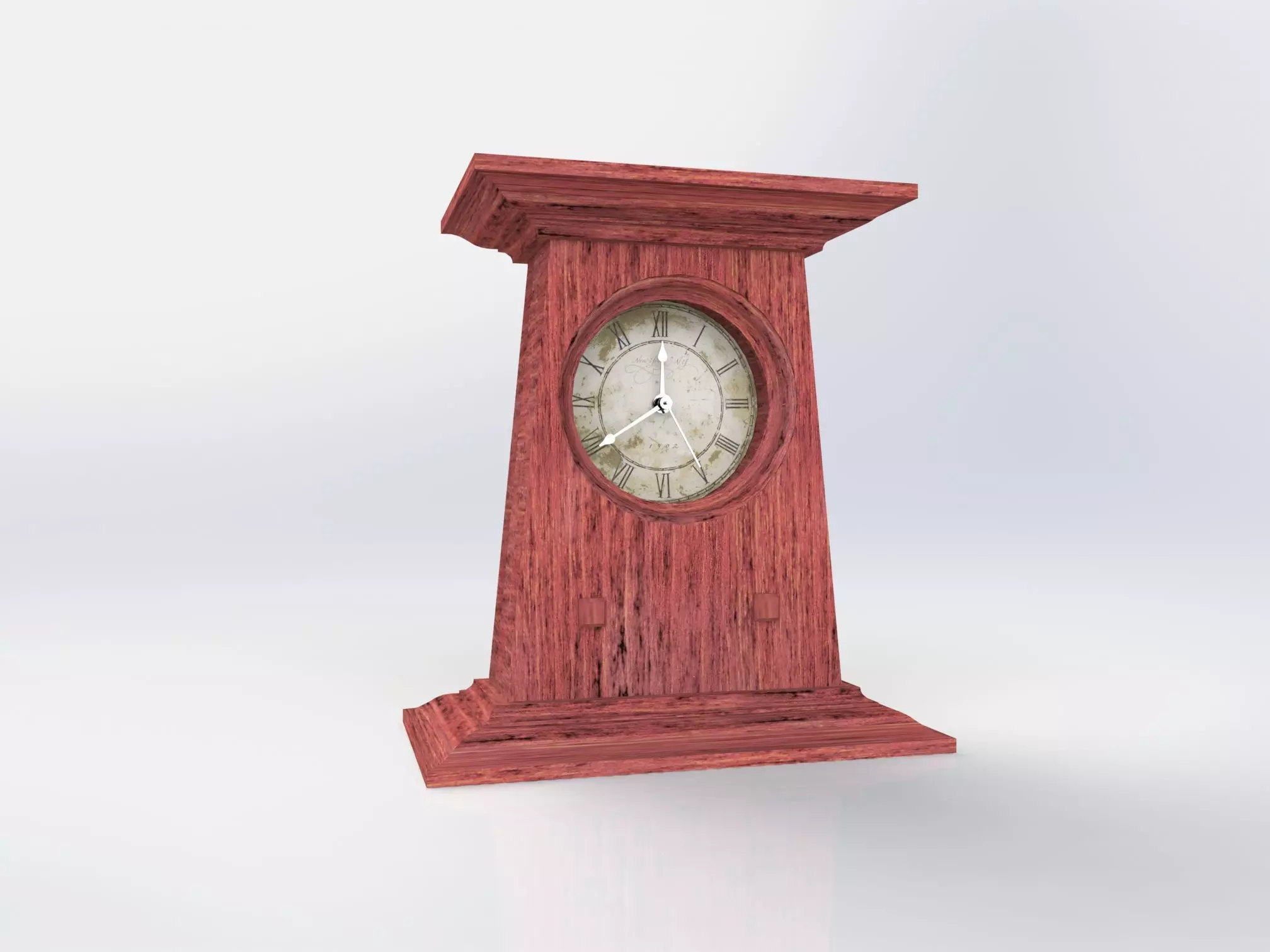 Mission Mission Style Mantle Clock 3D model