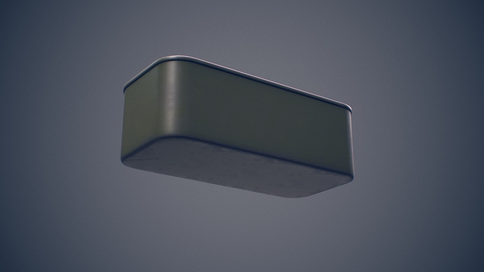 Soviet ammunition canister Low-poly 3D model_5