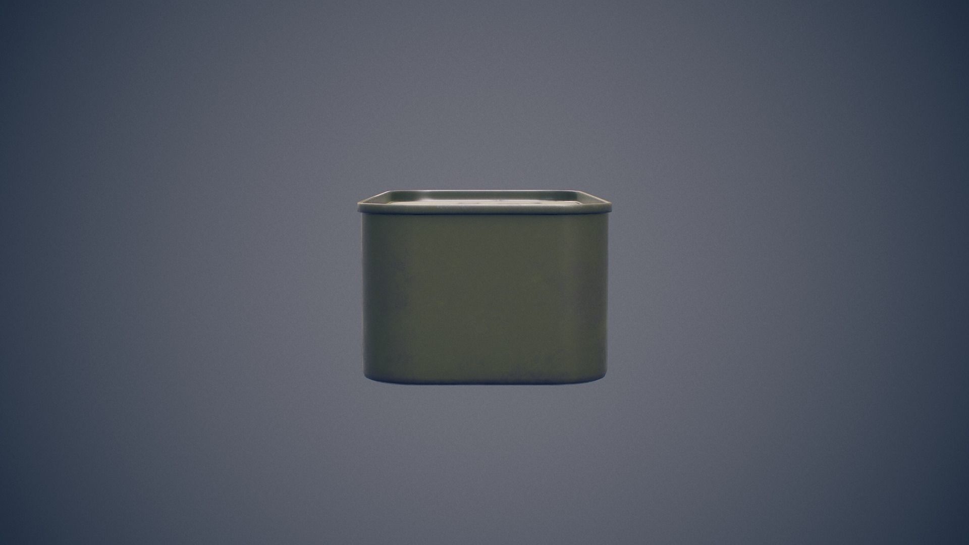 Soviet ammunition canister Low-poly 3D model_6