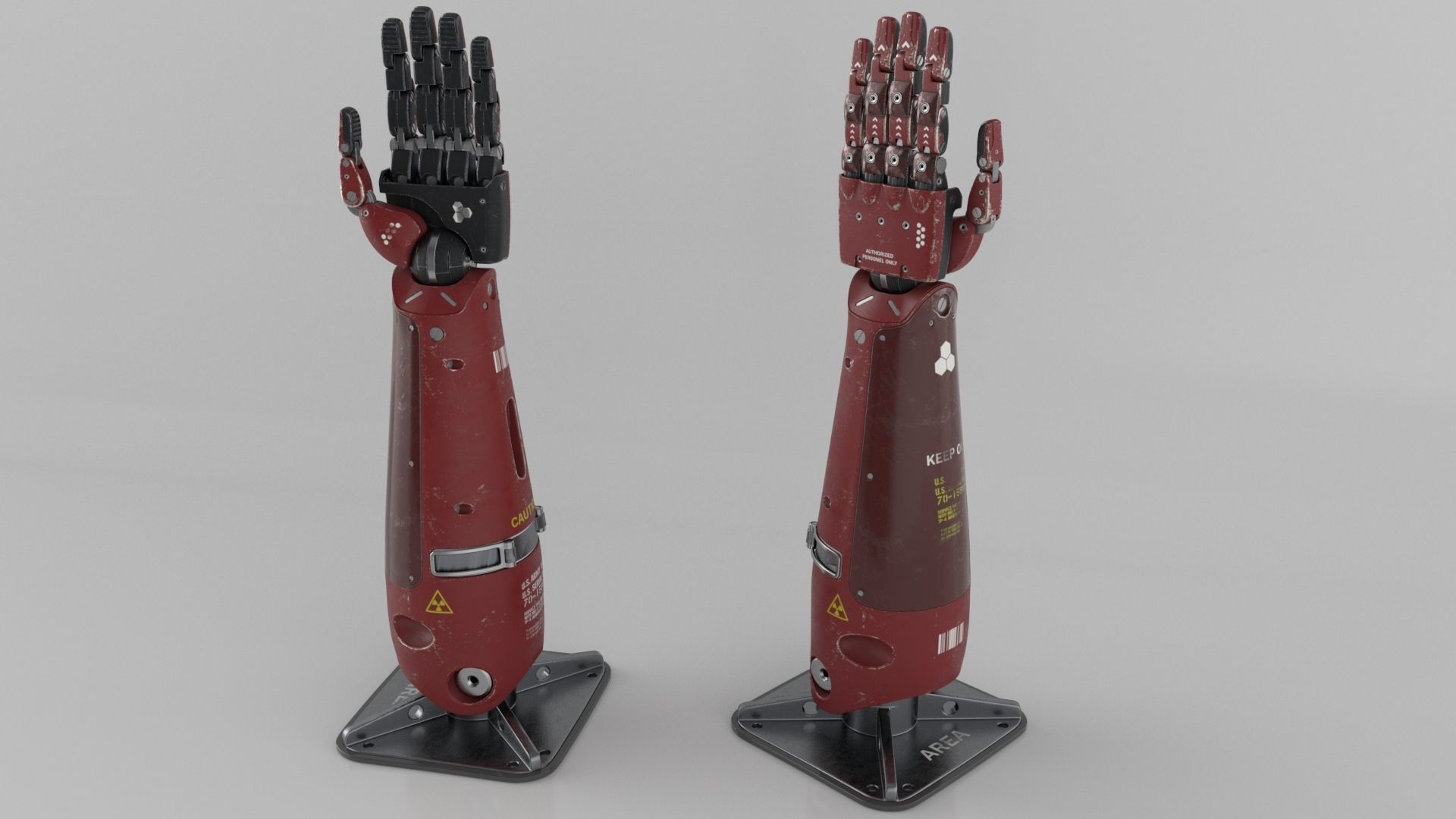Robot Android mechanical hand 3D model | CGTrader