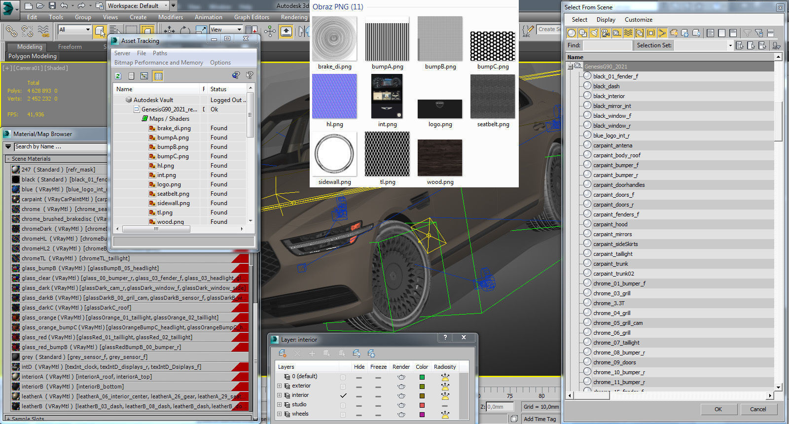 Genesis G90 2021 3D model_25
