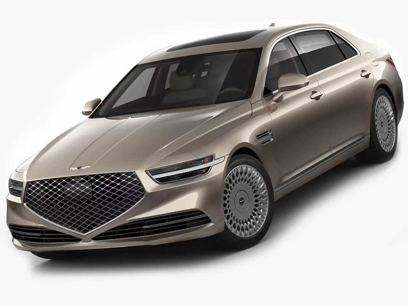 Genesis G90 2021 3D model_0