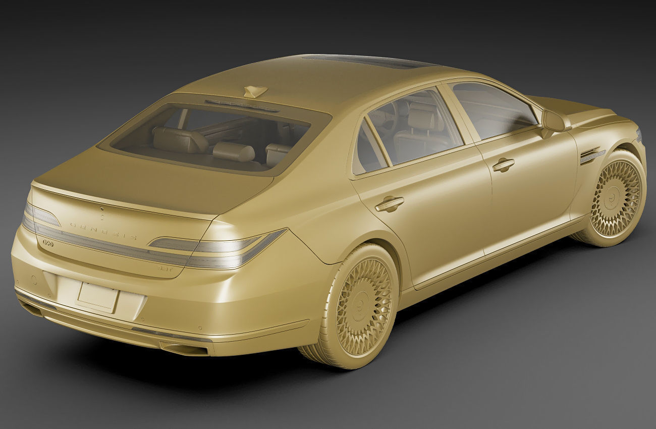 Genesis G90 2021 3D model_19